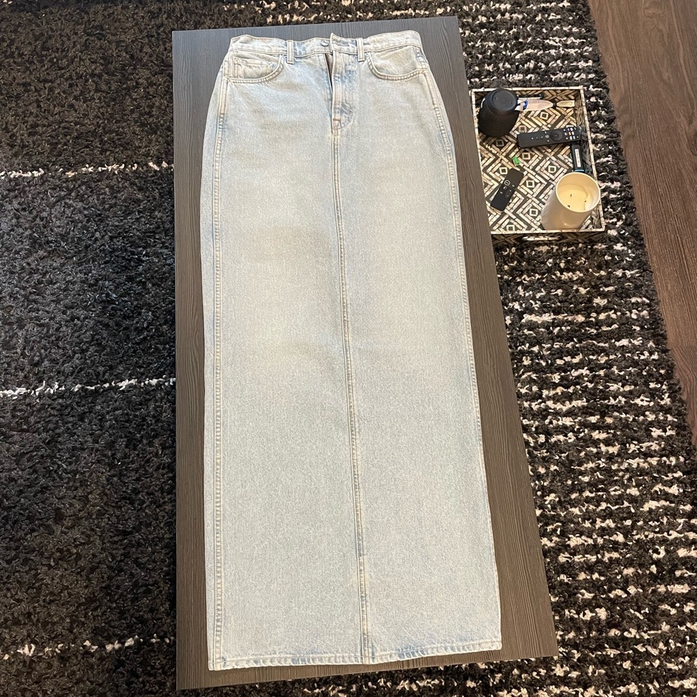 GRLFRND maxi denim skirt